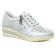 baskets mode blanc argent mode femme printemps été vue 1