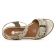 nu-pieds compensés beige mode femme printemps été vue 4