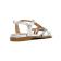 sandales blanc argent mode femme printemps été vue 7