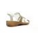 sandales blanc mode femme printemps été vue 7