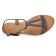 sandales bleu irisé mode femme printemps été vue 4