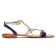 sandales bleu marine or mode femme printemps été vue 2