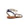 sandales bleu marine or mode femme printemps été vue 7