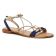 sandales bleu marine or mode femme printemps été vue 1