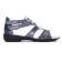 sandales bleu metal mode femme printemps été vue 2