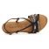 sandales bleu or mode femme printemps été vue 4