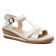 sandales compensées blanc mode femme printemps été vue 1