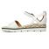 sandales compensées blanc mode femme printemps été vue 3