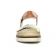 sandales compensées marron argent mode femme printemps été vue 6