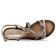 sandales compensées marron argent mode femme printemps été vue 4