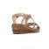 sandales compensées marron doré mode femme printemps été vue 7