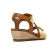 sandales compensées marron jaune mode femme printemps été vue 7