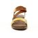 sandales compensées marron jaune mode femme printemps été vue 6
