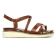 sandales compensées marron métal mode femme printemps été vue 2