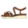 sandales compensées marron métal mode femme printemps été vue 3