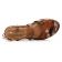 sandales compensées marron métal mode femme printemps été vue 4