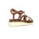 sandales compensées marron métal mode femme printemps été vue 7