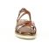 sandales compensées marron métal mode femme printemps été vue 6