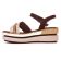 sandales compensées marron multi mode femme printemps été vue 3
