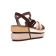 sandales compensées marron multi mode femme printemps été vue 7