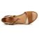 sandales compensées marron or mode femme printemps été vue 4