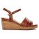 sandales compensées marron mode femme printemps été vue 2