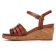 sandales compensées marron mode femme printemps été vue 3