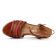 sandales compensées marron mode femme printemps été vue 4