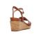 sandales compensées marron mode femme printemps été vue 7