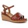 sandales compensées marron mode femme printemps été vue 1