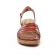 sandales compensées marron mode femme printemps été vue 6