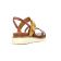 sandales compensées marron mode femme printemps été vue 7