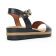 sandales compensées noir mode femme printemps été vue 7