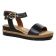 sandales compensées noir mode femme printemps été vue 1