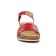 sandales compensées rouge mode femme printemps été vue 6