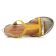 sandales jaune argent mode femme printemps été vue 4