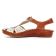 sandales marron blanc mode femme printemps été vue 3