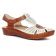 sandales marron blanc mode femme printemps été vue 1