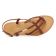 sandales marron mode femme printemps été vue 4