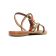 sandales rouge marron mode femme printemps été vue 7