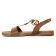 sandales marron or mode femme printemps été vue 3