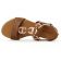 sandales marron or mode femme printemps été vue 4