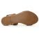 sandales marron or mode femme printemps été vue 5