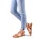 sandales marron or mode femme printemps été vue 8