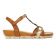 sandales marron or mode femme printemps été vue 2