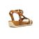 sandales marron or mode femme printemps été vue 7