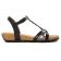 sandales noir argent mode femme printemps été vue 2