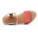 sandales rose argent mode femme printemps été vue 4