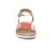 sandales rose argent mode femme printemps été vue 6