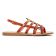 sandales rouge brique mode femme printemps été vue 2